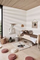 Billede af OYOY Mini Iro Stabelbar Skammel H: 28 cm - Vanilla/Nutmeg OUTLET