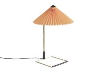 Billede af HAY Matin Table Lamp 380 Large Ø: 38 cm - Peach/Polished Brass