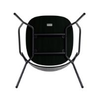 Billede af Eva Solo Dosina Spisebordsstol m. Armlæn SH: 47 - Sort Eg/Læder Polstring