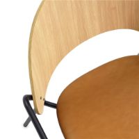 Billede af Eva Solo Dosina Spisebordsstol m. Armlæn SH: 47 - Olieret Eg/Læder Polstring