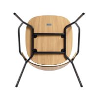 Billede af Eva Solo Dosina Spisebordsstol m. Armlæn SH: 47 - Olieret Eg/Læder Polstring