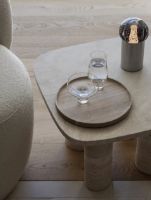 Billede af Blomus Volos Side Table S Rectangular 34x52 cm - Travertine