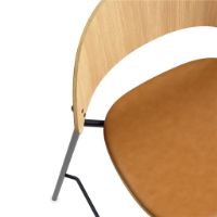 Billede af Eva Solo Dosina Barstol SH: 75 cm - Olieret Eg/Læder Polstring