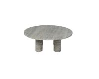 Billede af Blomus Volos Coffee Table L Round Ø: 75 cm - Silver Travertine