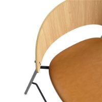 Billede af Eva Solo Dosina Barstol SH: 65 cm - Olieret Eg/Læder polstring