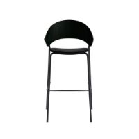 Billede af Eva Solo Dosina Barstol SH: 65 cm - Sort Eg/Læder polstring