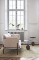 Billede af &Tradition Lato Coffee Table LN8 Ø: 40 cm - Black Steel/Emparador Marble