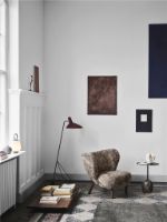 Billede af &Tradition Lato Coffee Table LN8 Ø: 40 cm - Black Steel/Emparador Marble