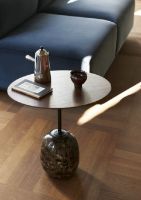 Billede af &Tradition Lato Coffee Table LN8 Ø: 40 cm - Walnut / Emparador Marble 