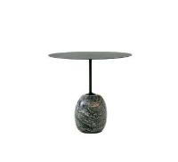 Billede af &Tradition Lato Coffee Table LN9 Ø: 50 cm - Deep Green Steel/Verde Apli Marble 
