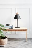 Billede af Design For The People Strap Bordlampe Ø: 25 cm - Sort OUTLET
