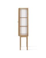 Billede af Audo Copenhagen Curiosity Cabinet Tall - Glas / Solid Oak
