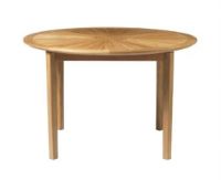 Billede af FDB Møbler M27 Sammen Rundt Havebord Ø: 120 cm - Massiv Teak/Natur Olieret