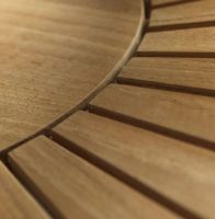 Billede af FDB Møbler M27 Sammen Rundt Havebord Ø: 120 cm - Massiv Teak/Natur Olieret