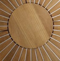 Billede af FDB Møbler M27 Sammen Rundt Havebord Ø: 120 cm - Massiv Teak/Natur Olieret