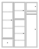 Billede af Montana Wardrobe System 04 186,3x142,8 cm - Shadow