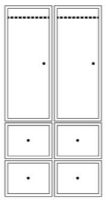 Billede af Montana Wardrobe System 05 188,4x95,2 cm - Pine