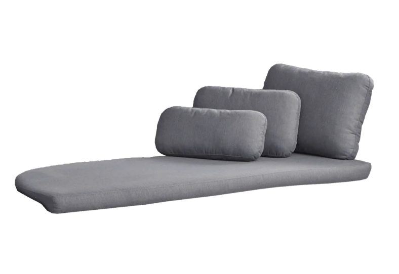 Billede af Cane-line Outdoor Savannah Daybed højre modul, hyndesæt - Grey Farvekode: YS95  