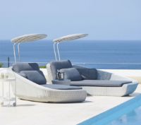 Billede af Cane-line Outdoor Savannah Daybed højre modul, hyndesæt - Grey Farvekode: YS95  