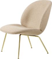 Billede af GUBI Beetle Lounge Chair - Brass Base / Around Bouclé