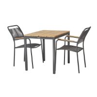 Billede af Mandalay Toscana Havebord L: 65 cm og 2 Verona Havestole - Antracit 