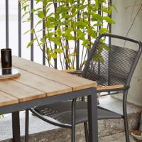 Billede af Mandalay Toscana Havebord L: 65 cm og 2 Verona Havestole - Antracit 