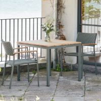 Billede af Mandalay Toscana Havebord L: 82 cm og 2 Siena Havestole - Olivengrøn 