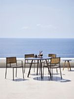 Billede af Cane-line Outdoor Area Spisebord Ø: 110 cm - Lava Grey