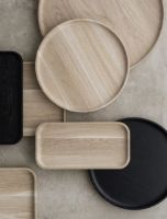 Billede af Blomus Oku Tray Medium Ø: 27,5 cm - Oak