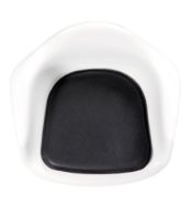 Billede af Bent Hansen Basic hynde til Eames DAR / DAW - Black Basic Leather