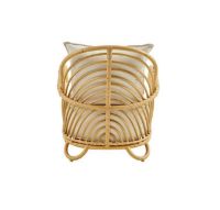 Billede af Sika-Design Charlottenborg Exterior Loungestol H: 74 cm - Natural Alu-Rattan/Tempotest White