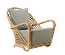 Billede af Sika-Design Charlottenborg Exterior Loungestol H: 74 cm - Natural Alu-Rattan/Tempotest Taupe