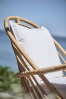 Billede af Sika-Design Charlottenborg Exterior Loungestol H: 74 cm - Natural Alu-Rattan/Tempotest Mocca