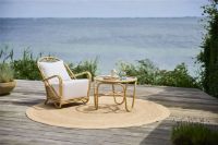 Billede af Sika-Design Charlottenborg Exterior Loungestol H: 74 cm - Natural Alu-Rattan/Tempotest Mocca