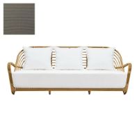 Billede af Sika-Design Charlottenborg Exterior 3-Pers. Sofa B: 199 cm - Natural Alu-Rattan/Tempotest Taupe