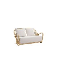 Billede af Sika Design Charlottenborg 2-Pers. Sofa B: 137 cm - Natur Rattan/Tempotest White