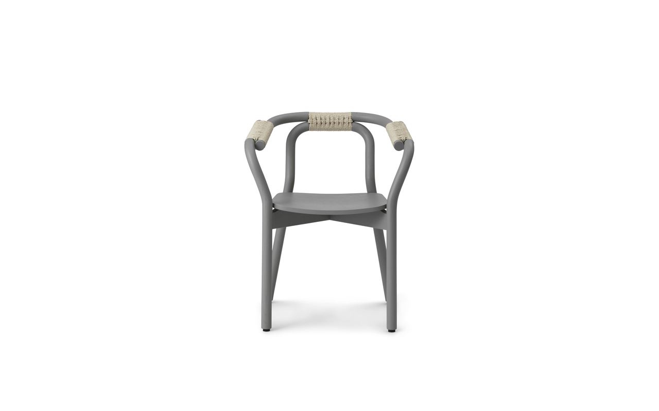 Billede af Normann Copenhagen Knot Chair H: 72 cm - Grey/Nature