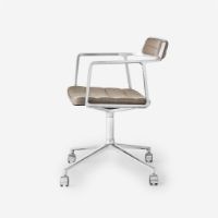 Billede af Vipp 452 Swivel Stol m. Hjul - Aluminium/Dark Sand 