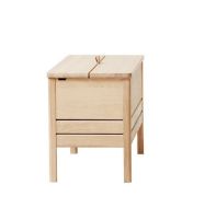Billede af Form & Refine A Line Storage Bench 68 B: 68 cm - White Oiled Oak