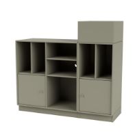 Billede af Montana QS Selection Spin III Reol Til Vinyler Med Sokkel 105x96,6x38 cm - 144 Fennel