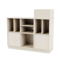 Billede af Montana QS Selection Spin III Reol Til Vinyler Med Sokkel 105x96,6x38 cm - 158 Oat