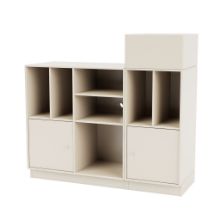 Billede af Montana QS Selection Spin III Reol Til Vinyler Med Sokkel 105x96,6x38 cm - 158 Oat