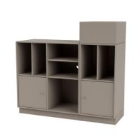 Billede af Montana QS Selection Spin III Reol Til Vinyler Med Sokkel 105x96,6x38 cm - 141 Truffle