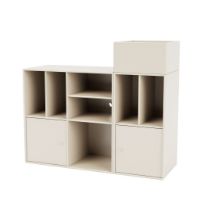 Billede af Montana QS Selection Spin III Reol Til Vinyler Med Ophængsbeslag 105x89,6x38 cm - 158 Oat