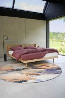 Billede af Auping Noa Sengeramme inkl. Milled hovedgærde og høje hjul 180x200 cm - Balanced Oak 