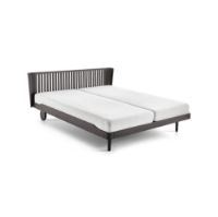 Billede af Auping Noa Sengeramme inkl. Milled hovedgærde og høje hjul 180x200 cm - Chocolate Brown