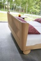 Billede af Auping Noa Sengeramme inkl. Milled hovedgærde og høje hjul 140x200 cm - Balanced Oak 