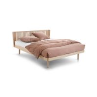 Billede af Auping Noa Sengeramme inkl. Milled hovedgærde og høje ben 140x200 cm - Balanced Oak 