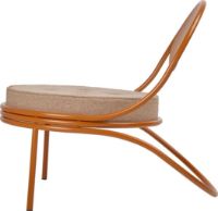 Billede af GUBI Copacabana Outdoor Lounge Chair - Orange/Standard Lorkey Limonta