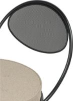 Billede af GUBI Copacabana Outdoor Lounge Chair - Black Semi Matt/Standard Lorkey Limonta